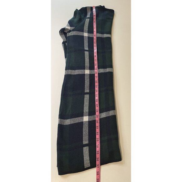 Anne Klein Womens Plaid Open Cardigan Sweater Coat Size S Clasp Preppy Old Money - Picture 7 of 14